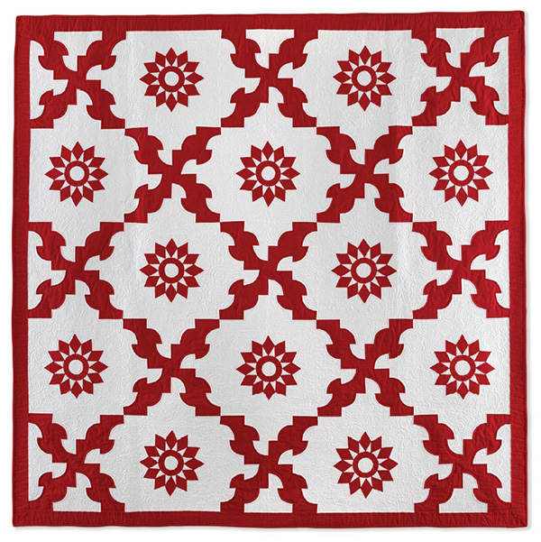 Drinking Party Quilt from <em>Red & White Quilting.</em>