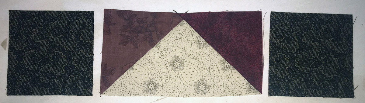 Mystery Quilt Clue 5 - Flying Geese Square Unit
