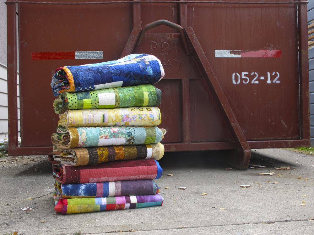These charity quilts are on their way to those in need.