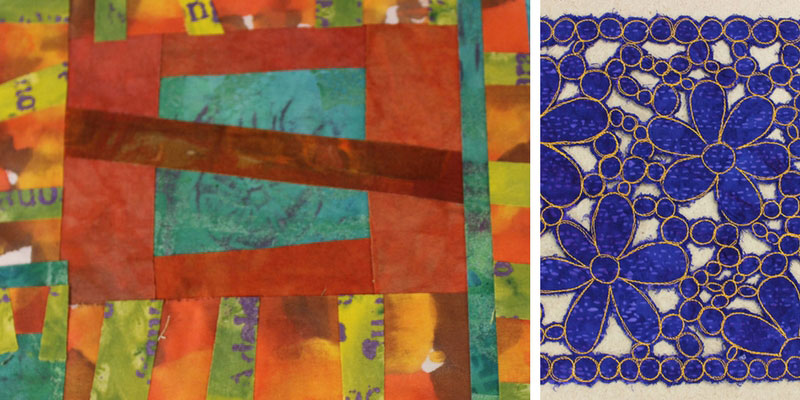 Two projects featured in the 2011 episode of Quilting Arts TV