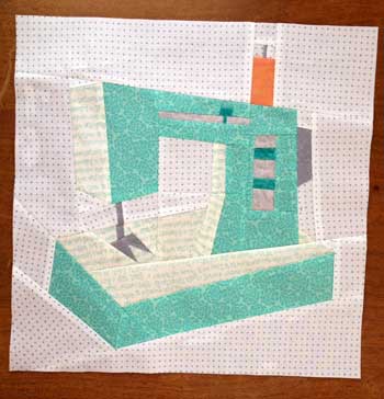 The Paper Pieced Home Blog Hop 9 finished block with contrast The Paper Pieced Home Blog Hop