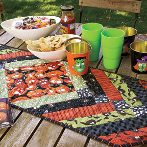 monster munchies free halloween table runner quilt pattern