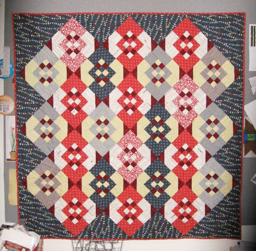 Mock Hand Quilt Binding by Machine binding 22 Mock Hand Quilt Binding by Machine
