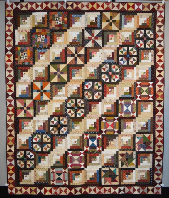 QM Scrap Squad: Bonnie Hunter Log Cabin Sampler donnahannaBHsampler1 QM Scrap Squad: Bonnie Hunter Log Cabin Sampler