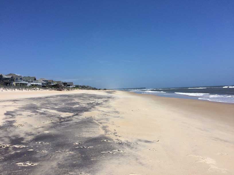 The beach on North Carolina’s Outer Banks