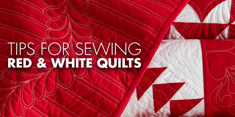 Explore tips for sewing red and white quilts in this blog