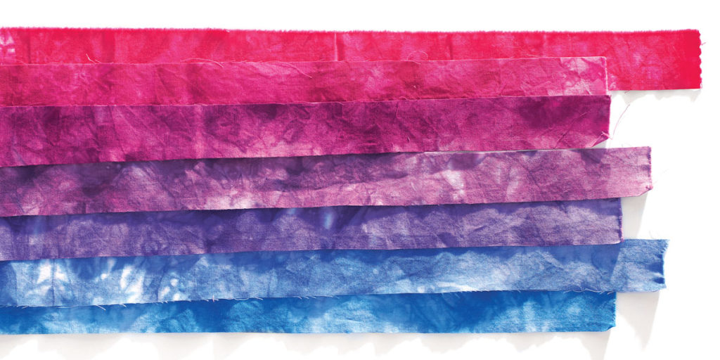 Hand-dyed fabric by Candy Glendening