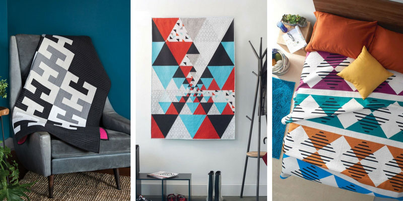Three stunning quilts featured in Modern Patchwork May/June 2018
